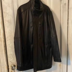 Soft fine leather coat